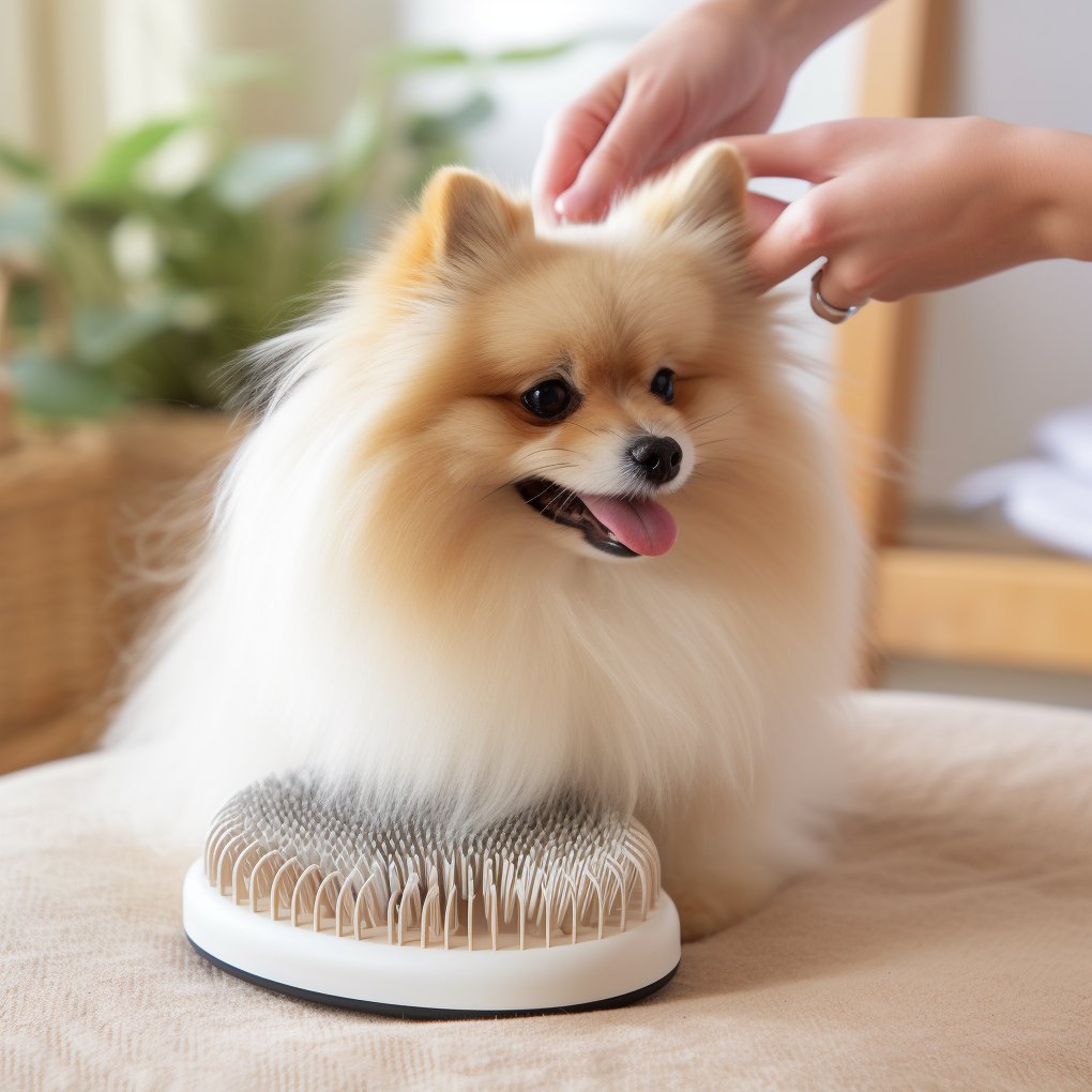 Grooming brush for dogs and cats